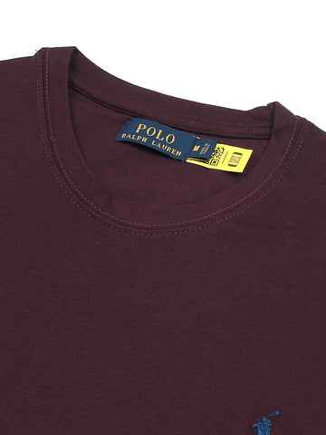 Prl small pony tshirt-maroon