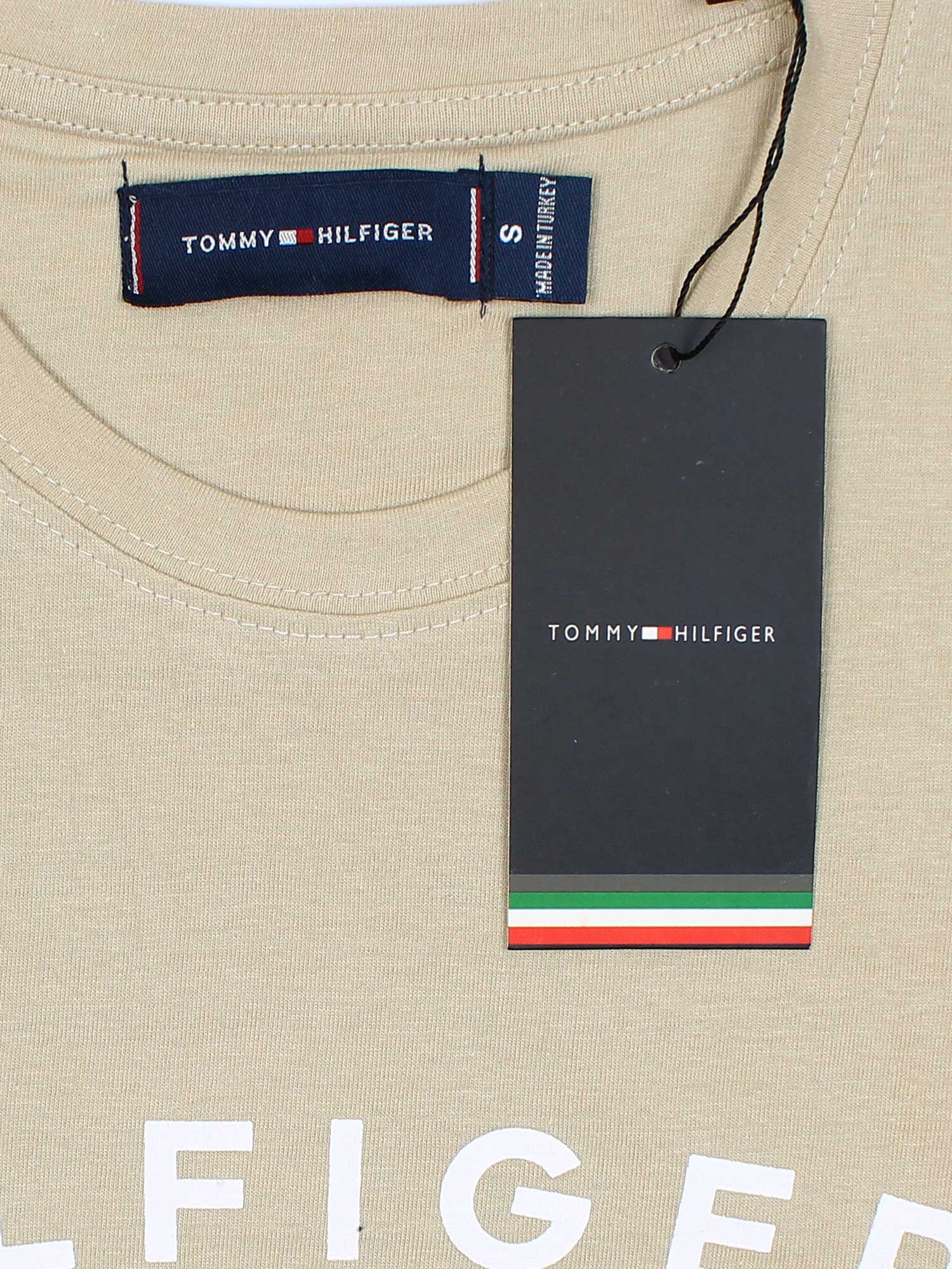 Th printed us tshirt-beige