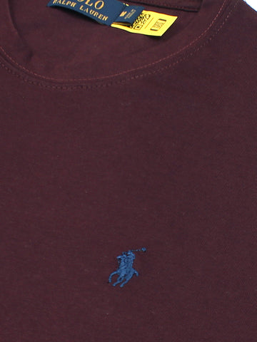 Prl small pony tshirt-maroon