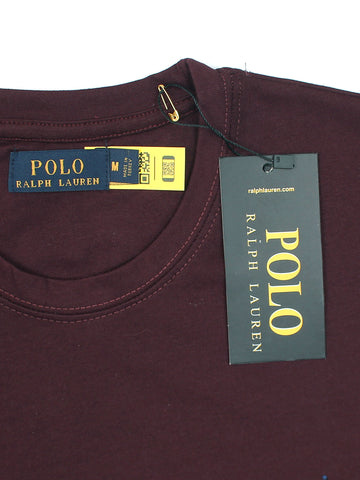 Prl small pony tshirt-maroon