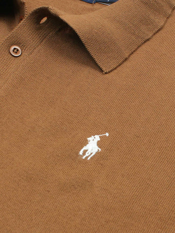 Brandahub polo shirts Premium Rl knit polo-brown