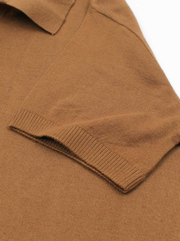 Brandahub polo shirts Premium Rl knit polo-brown