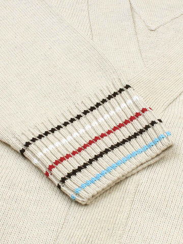 T-H Cotton Cardigan (Beige)