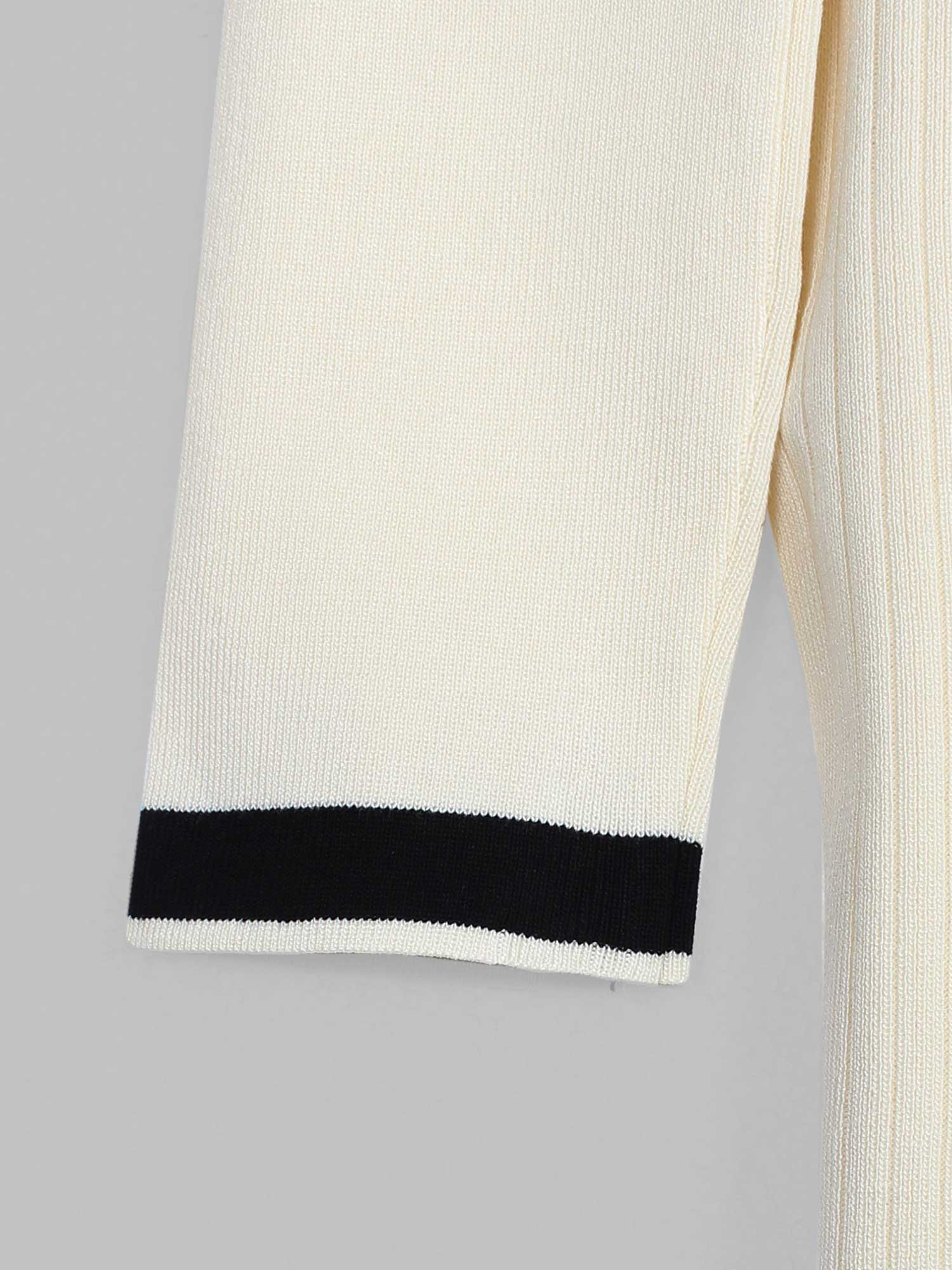 The Commodore Tipped Knit Blazer Set (cream)