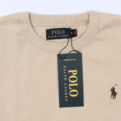 RL Crew neck Cotton Sweater (beige/biscuit)