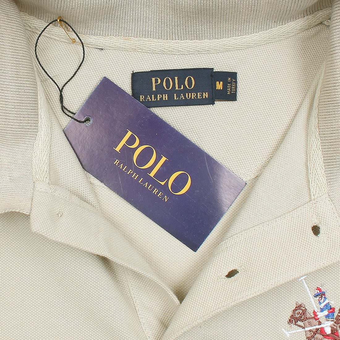 RL triple pony polo- beige