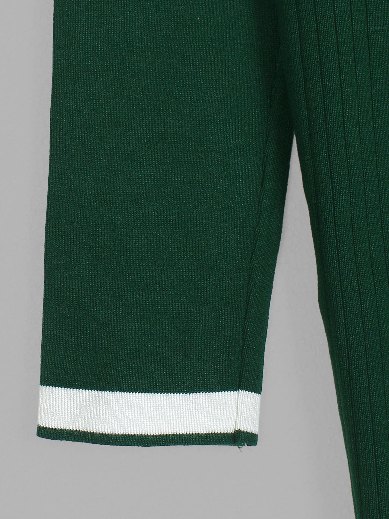 The Commodore Tipped Knit Blazer Set (green)