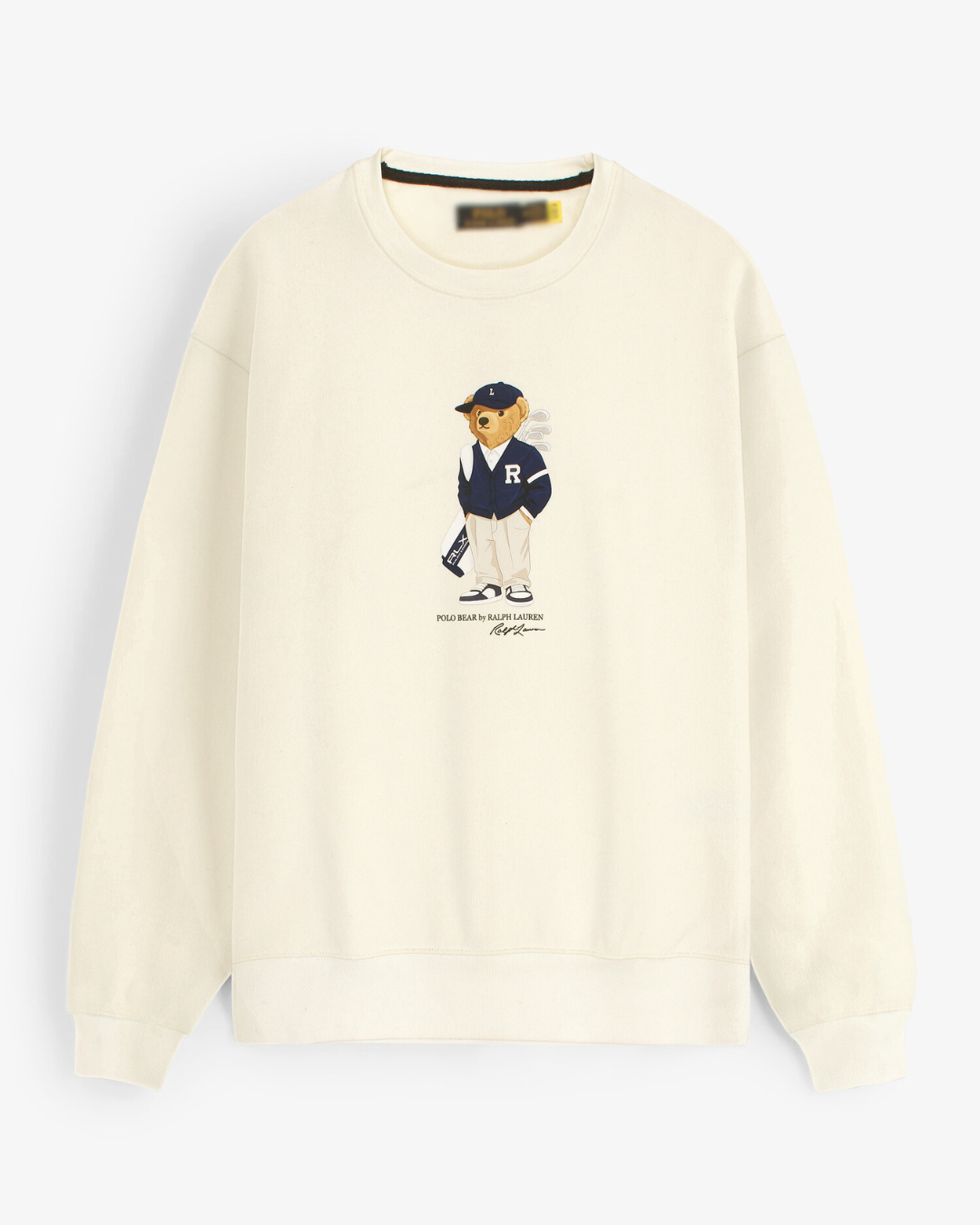 premium Rl Bear Fleece sweatshirt (lemon white)