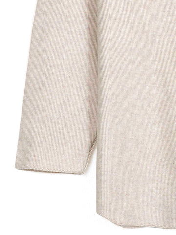 The Sweetheart Ribbed Knit Set (beige)