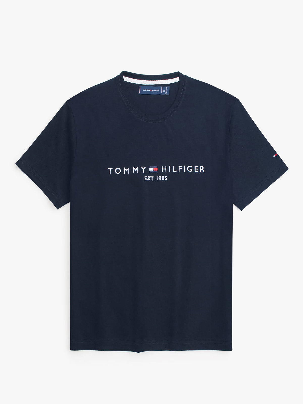 Brandahub T-shirts premium th embroidery t-shirt navy blue