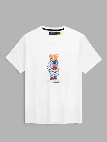 Brandahub T-shirts PRL bear T Shirt-white