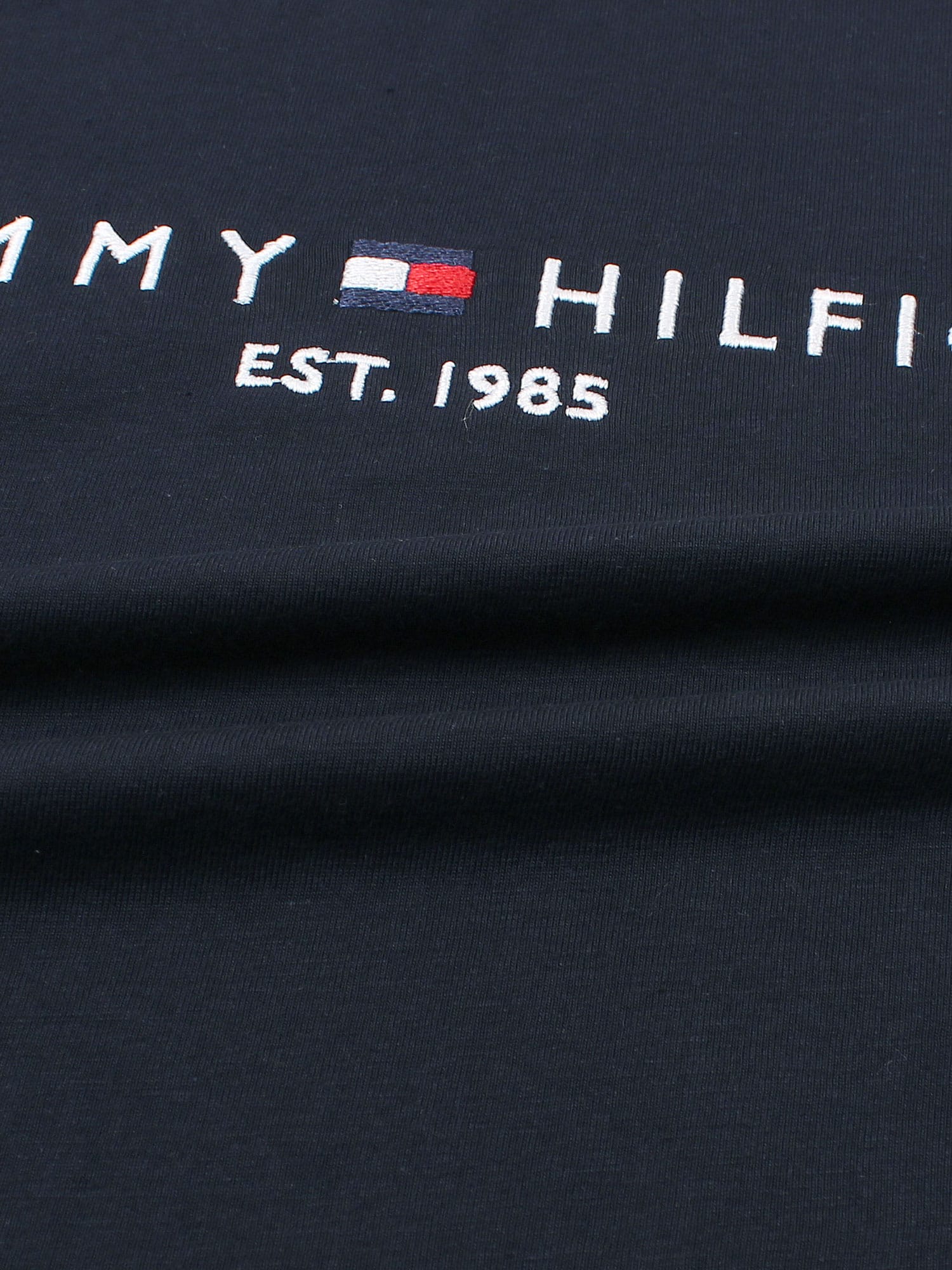 Brandahub T-shirts premium th embroidery t-shirt navy blue
