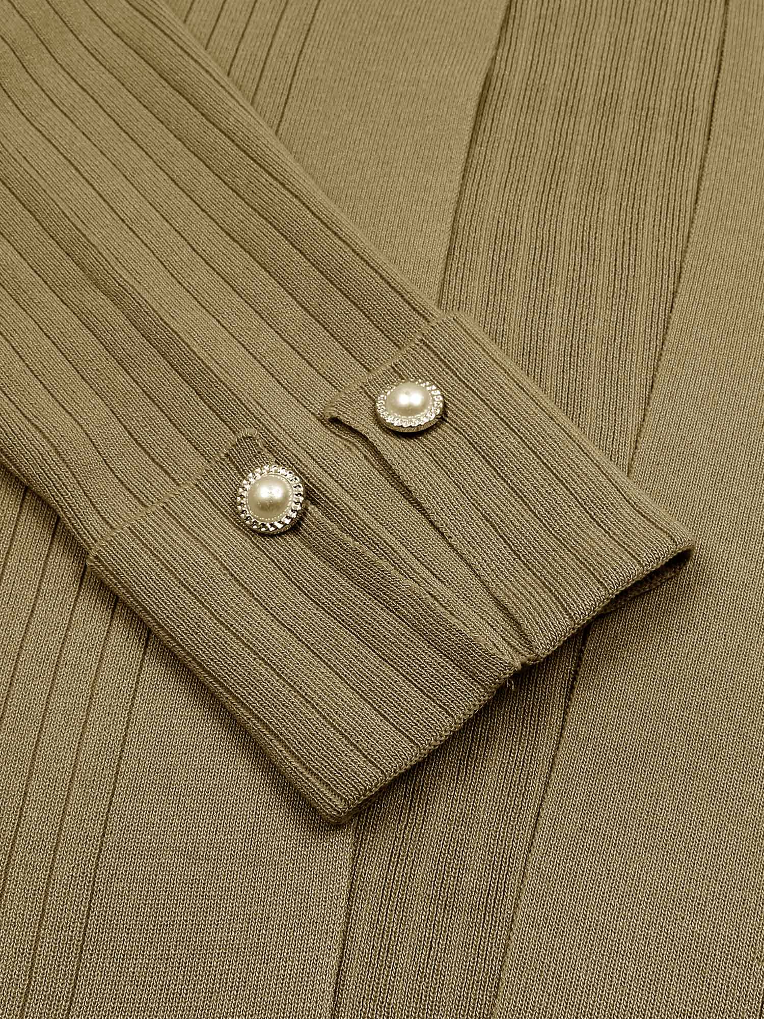 The Allure 3-Piece Textured Knit Set (khaki)