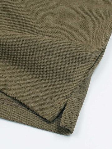 Hb zip polo-olive green