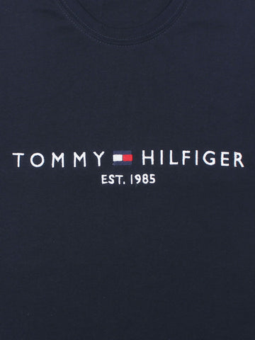 Brandahub T-shirts premium th embroidery t-shirt navy blue