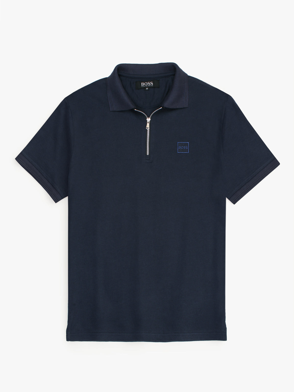Hb zip polo-Navy blue