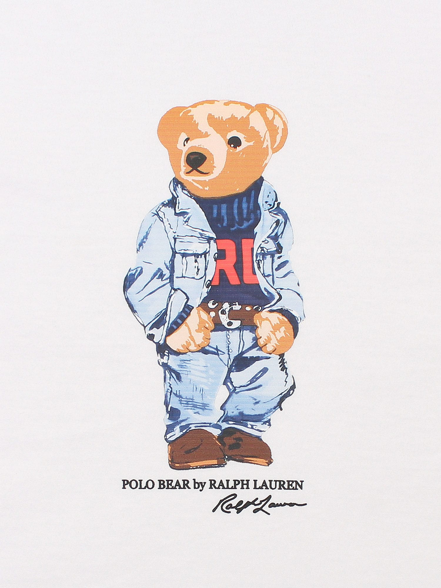 Brandahub T-shirts PRL bear T Shirt-white