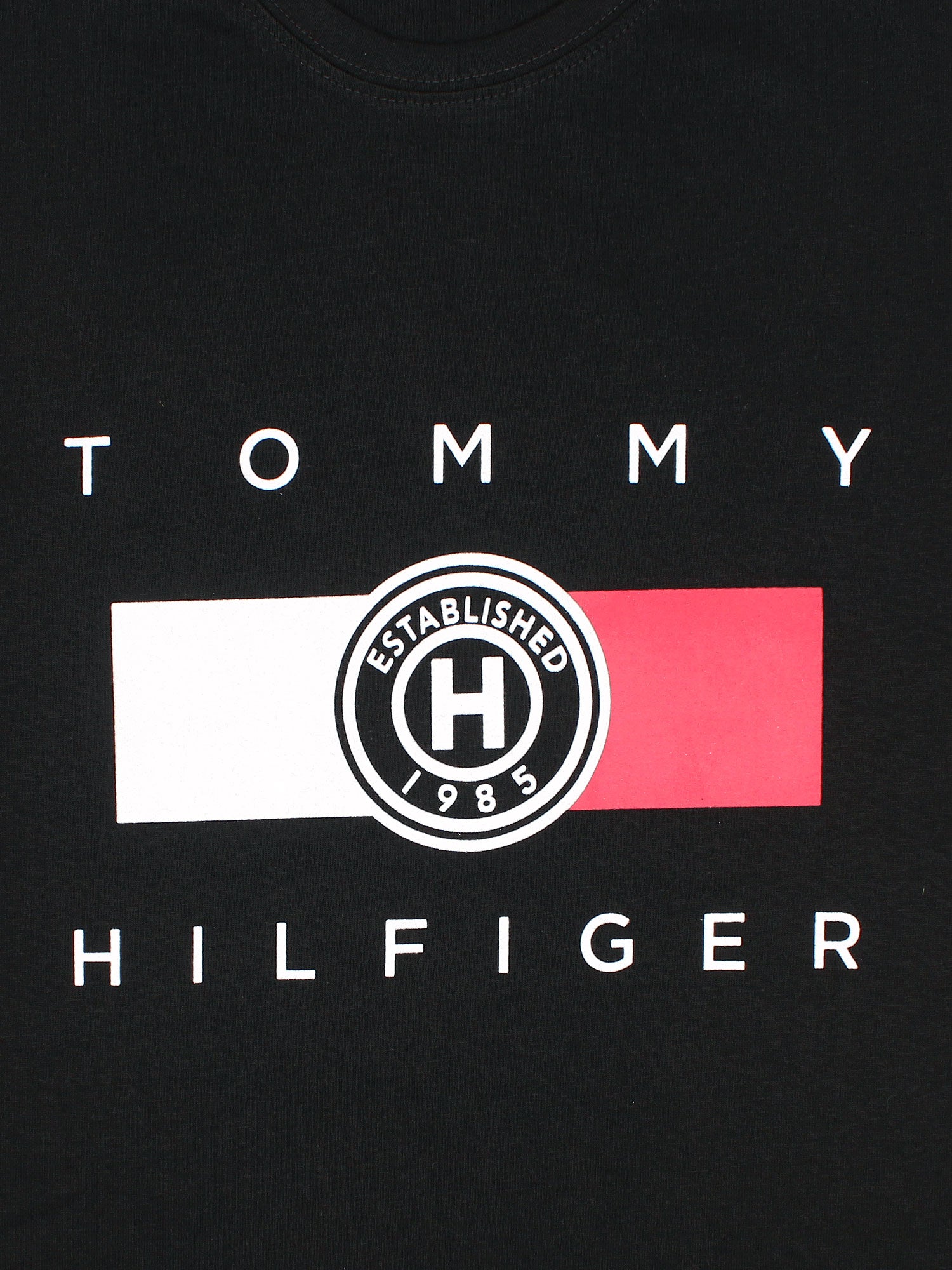 Th printed flag tshirt-black