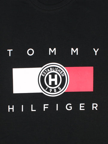 Th printed flag tshirt-black