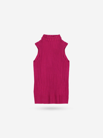 The Mayfair 3-Piece Layering Knit Set (Fuchsia)