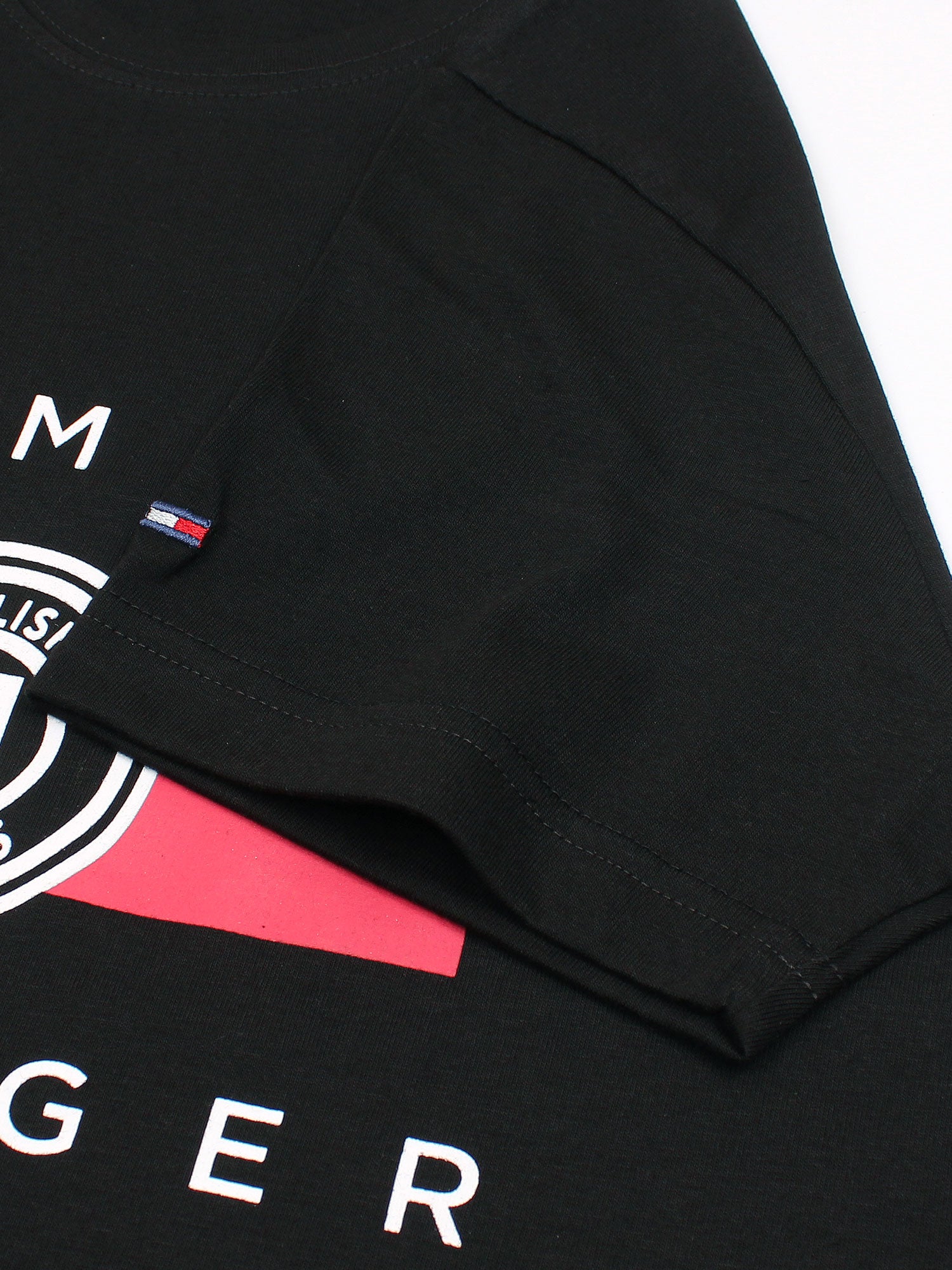 Th printed flag tshirt-black