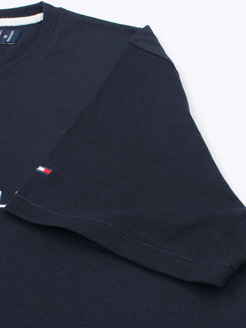 Brandahub T-shirts premium th embroidery t-shirt navy blue