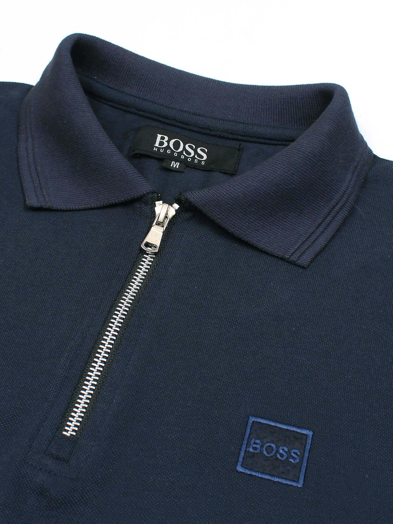 Hb zip polo-Navy blue
