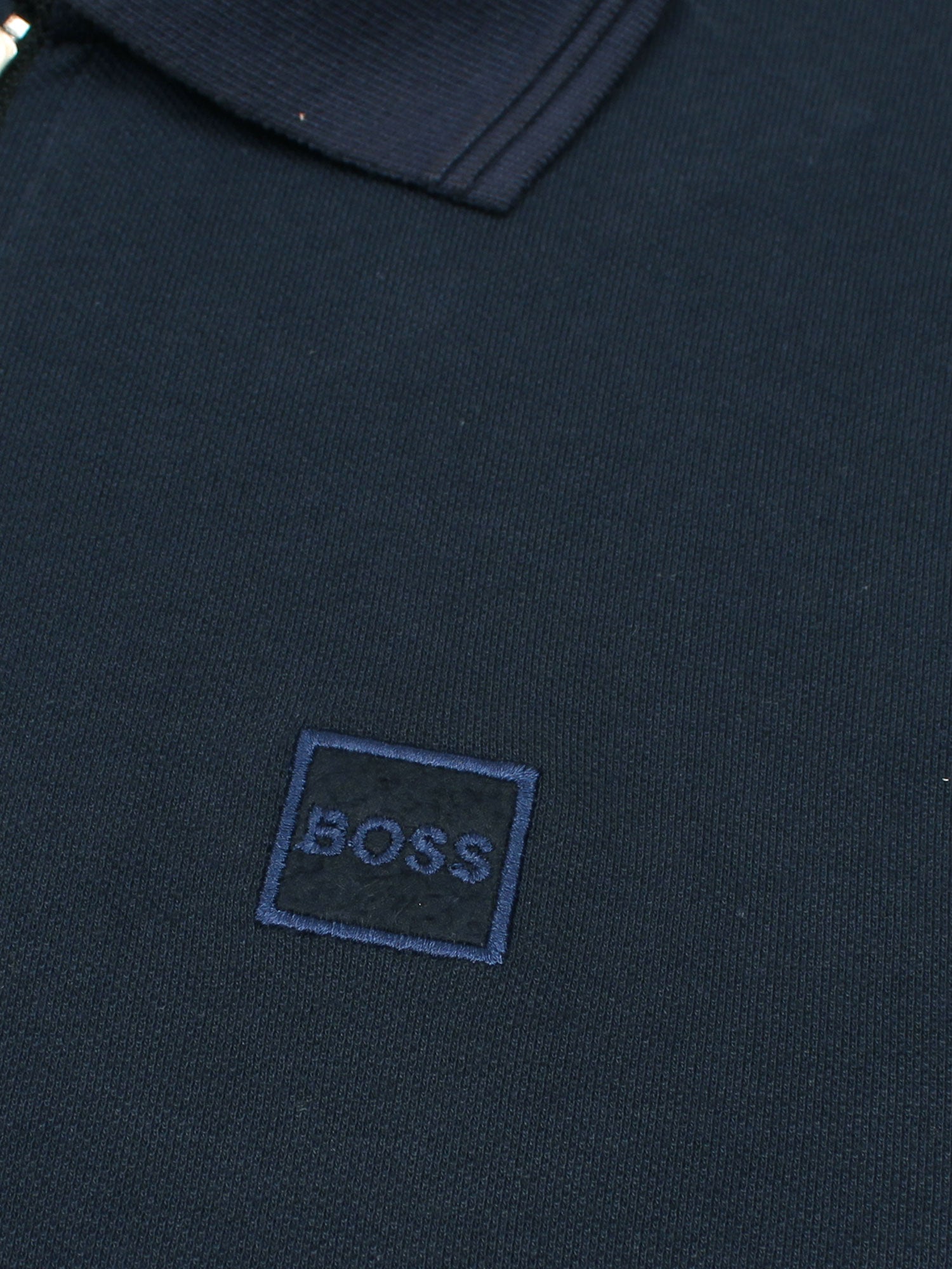 Hb zip polo-Navy blue