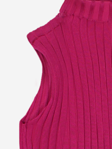 The Mayfair 3-Piece Layering Knit Set (Fuchsia)