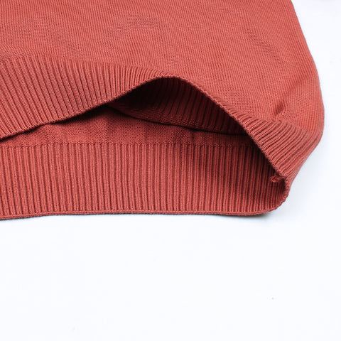 RL Crew neck Cotton Sweater (carrot)