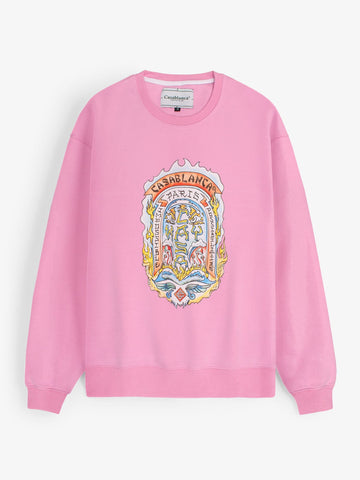 Brandahub sweartshirts The Cb Fleece Sweatshirt (Pink) unisex