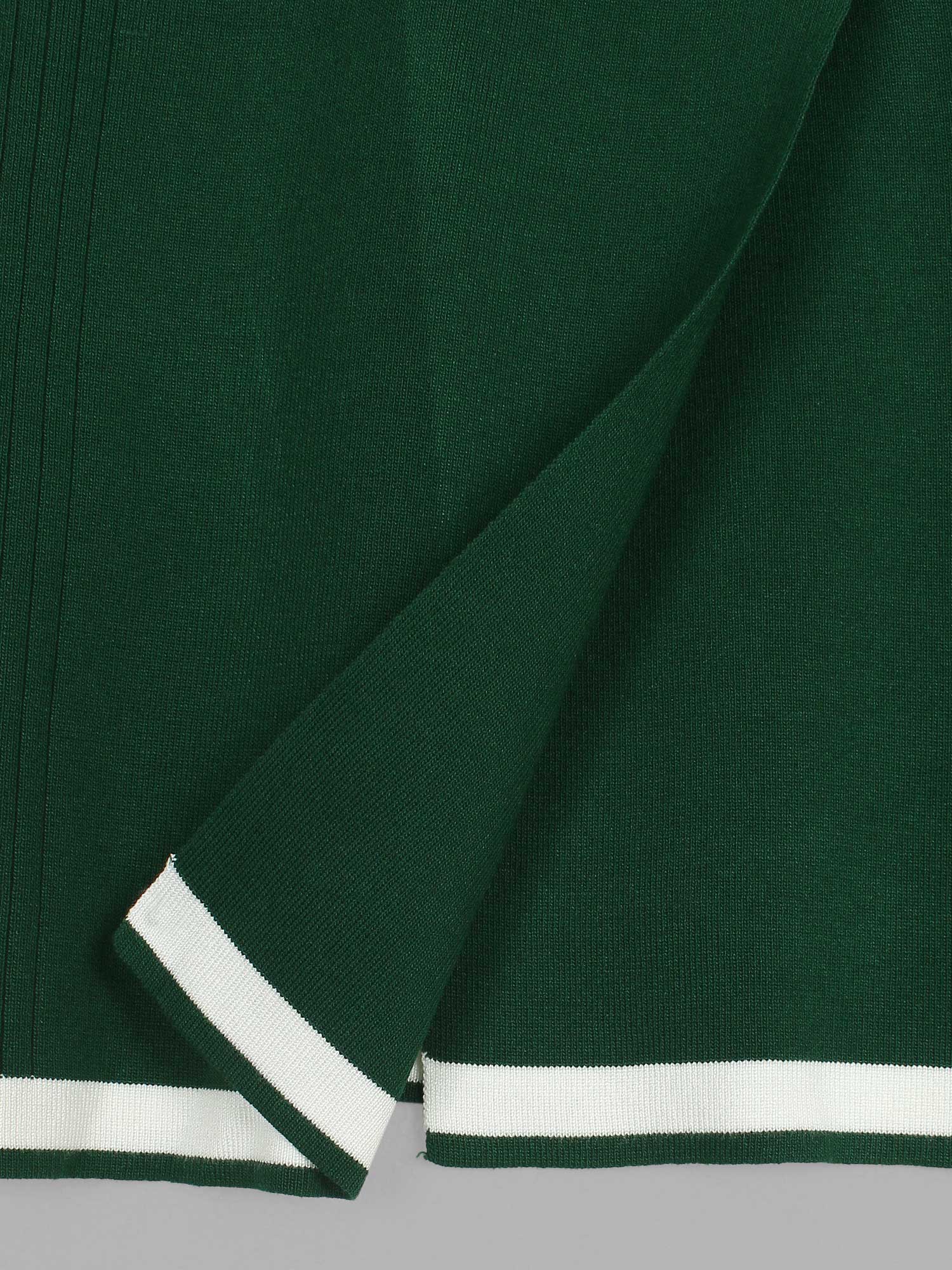 The Commodore Tipped Knit Blazer Set (green)