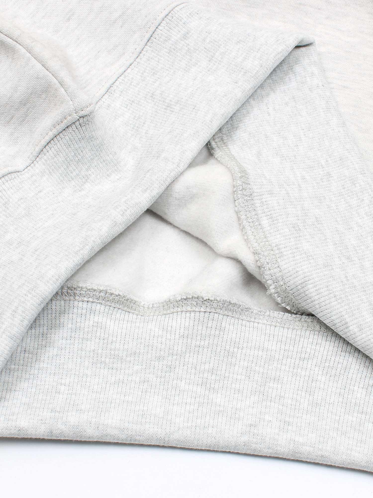 premium Rl triple pony Fleece hoodie (light heather grey)