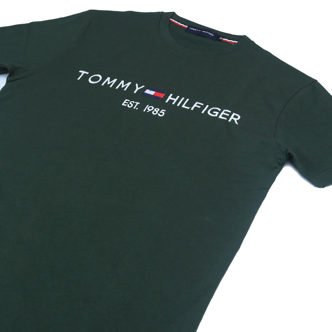 TH Emb T Shirt-British green