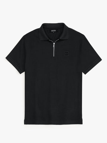 Hb zip polo-black