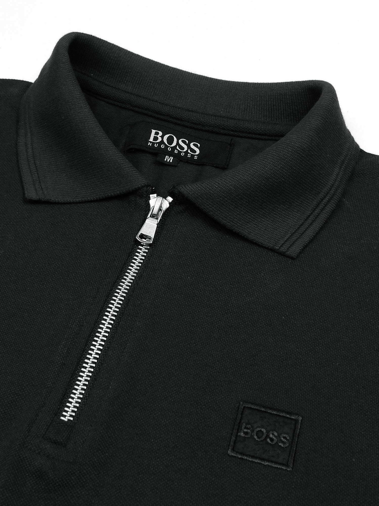 Hb zip polo-black