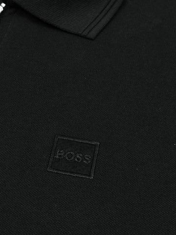 Hb zip polo-black