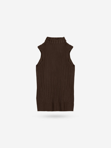 The Mayfair 3-Piece Layering Knit Set (Chocolate Brown)