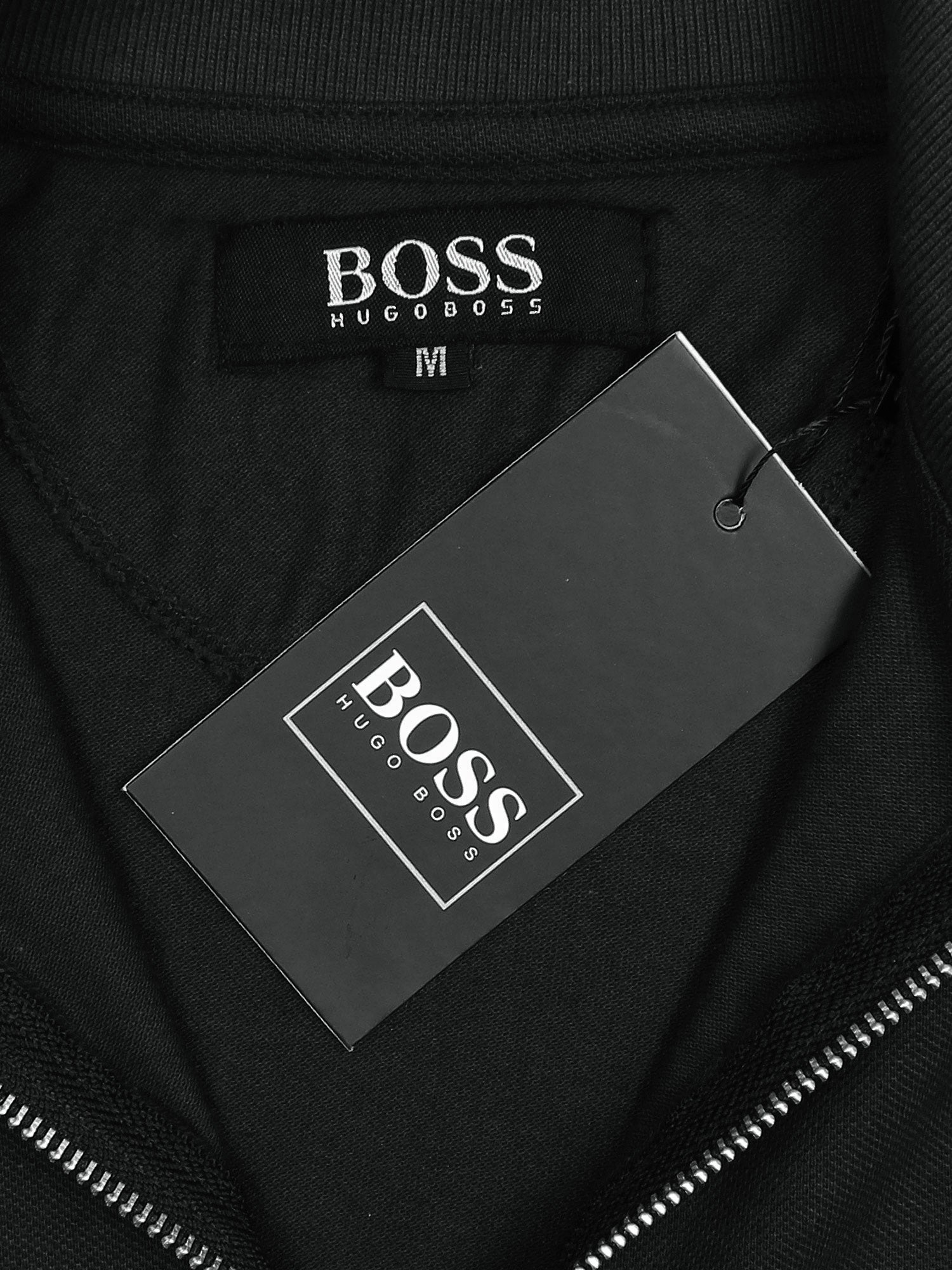 Hb zip polo-black