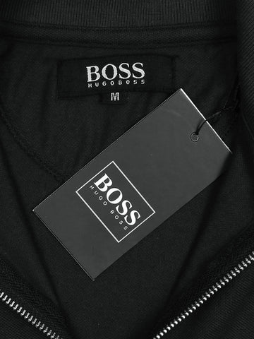 Hb zip polo-black