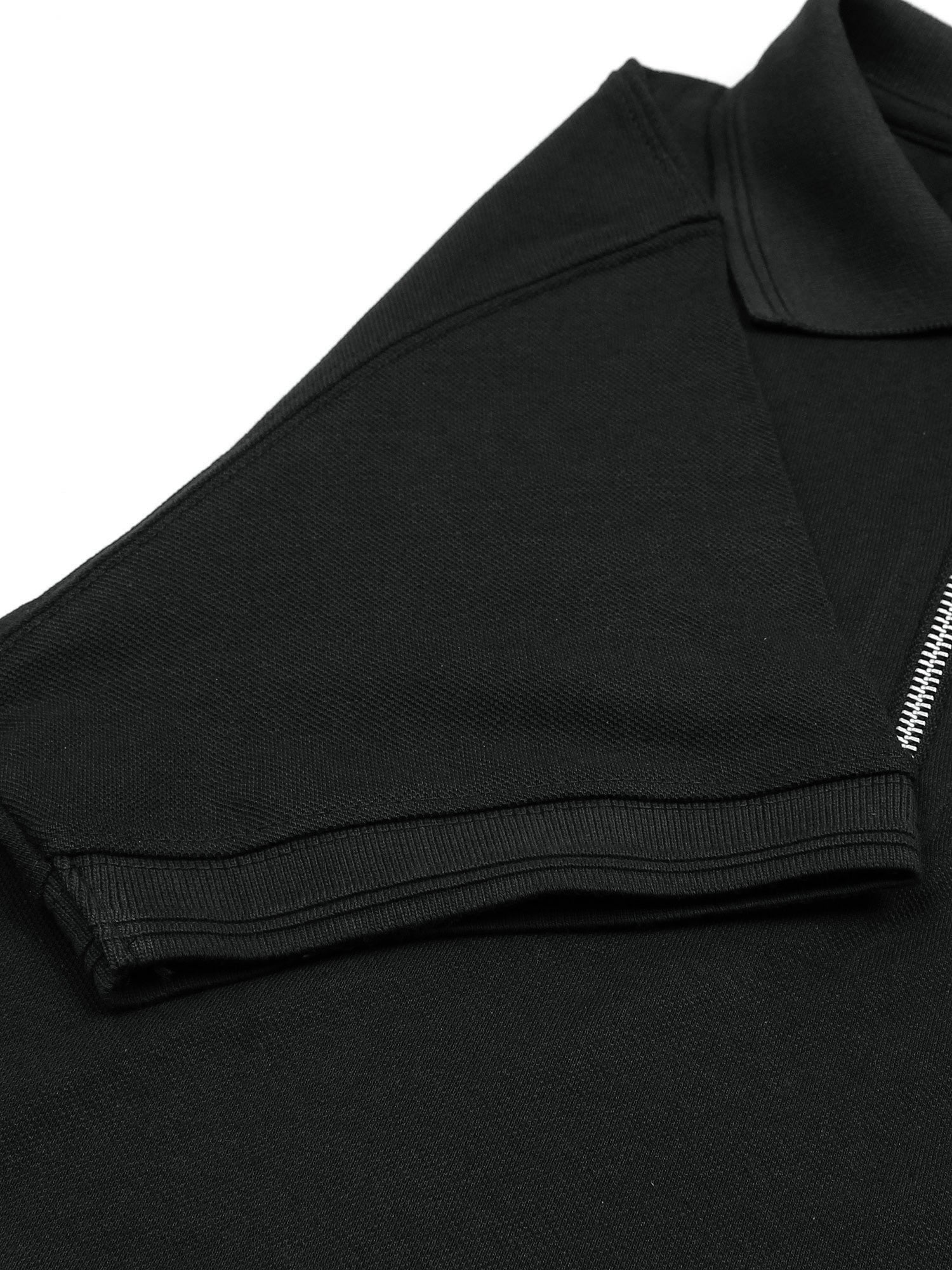 Hb zip polo-black