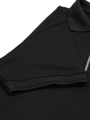 Hb zip polo-black