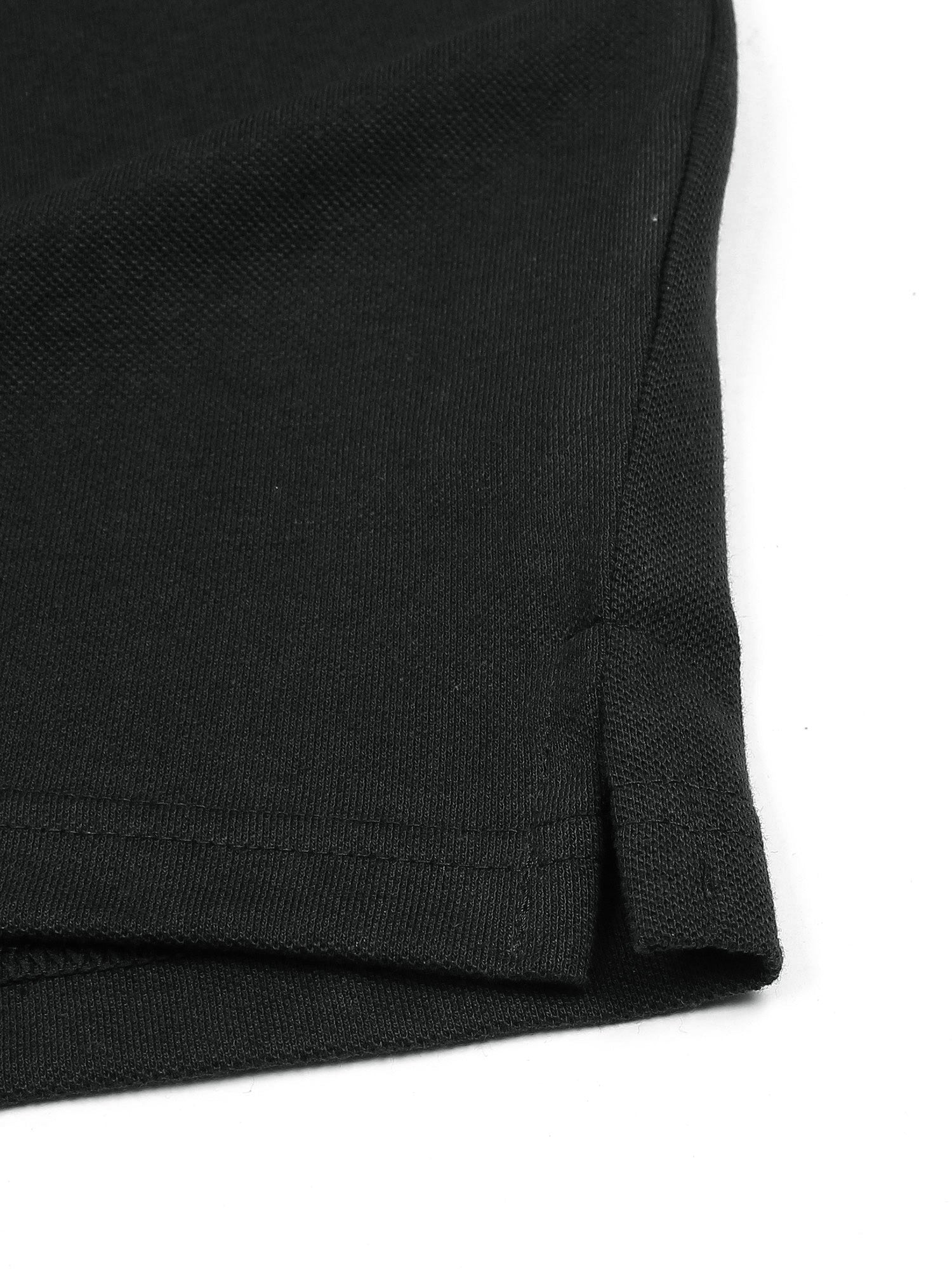 Hb zip polo-black