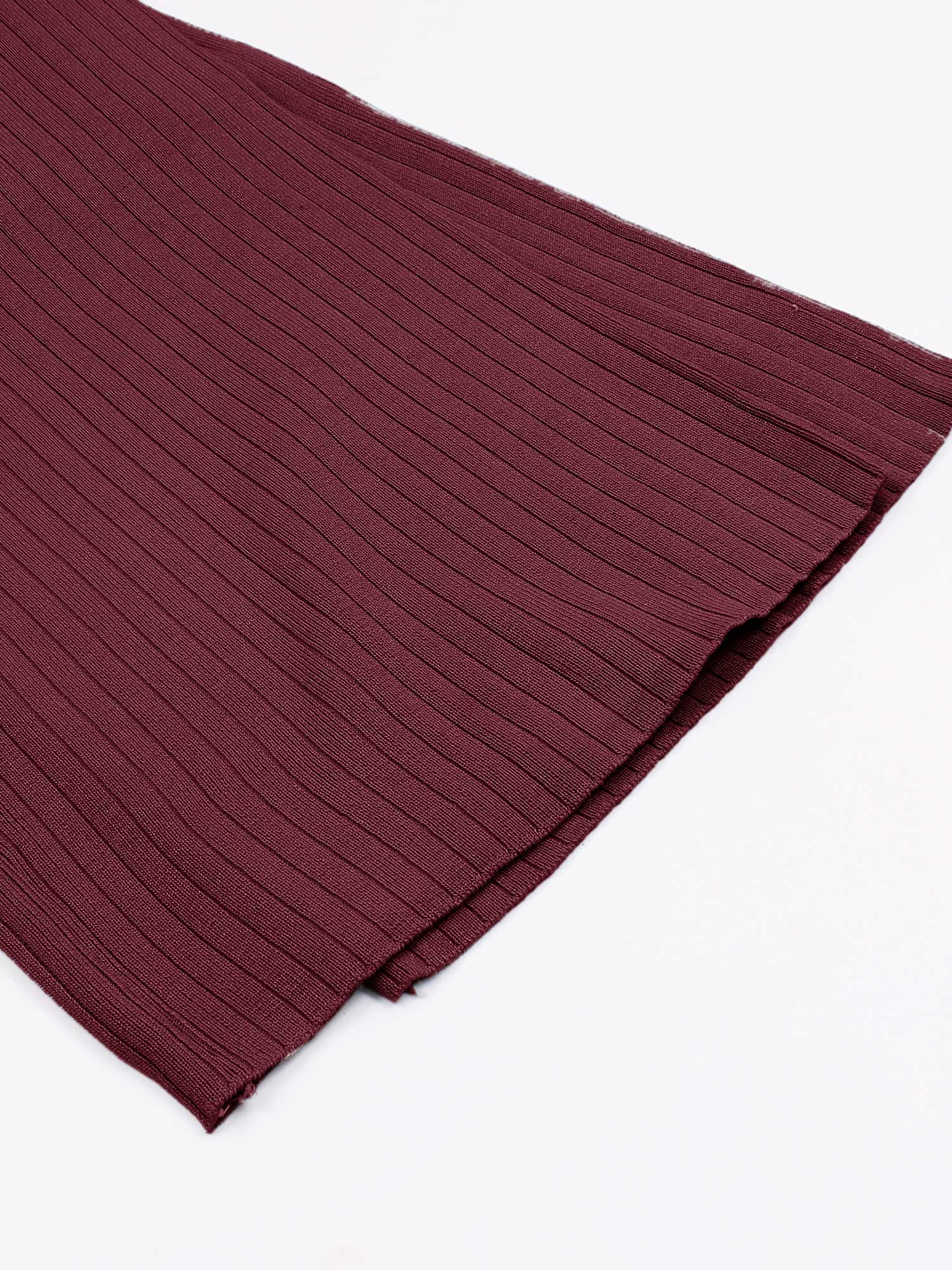 The Allure 3-Piece Textured Knit Set (Burgundy)