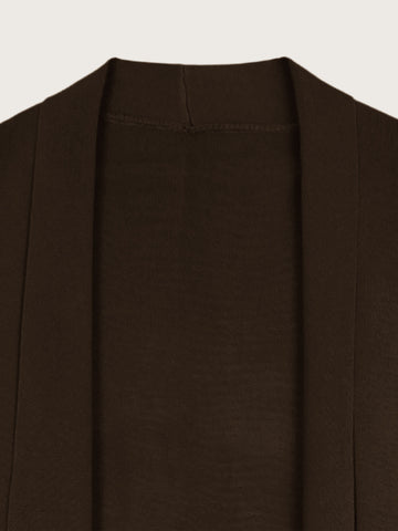 The Mayfair 3-Piece Layering Knit Set (Chocolate Brown)