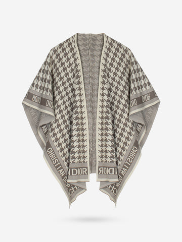 The Legacy Houndstooth Poncho Set (Taupe)