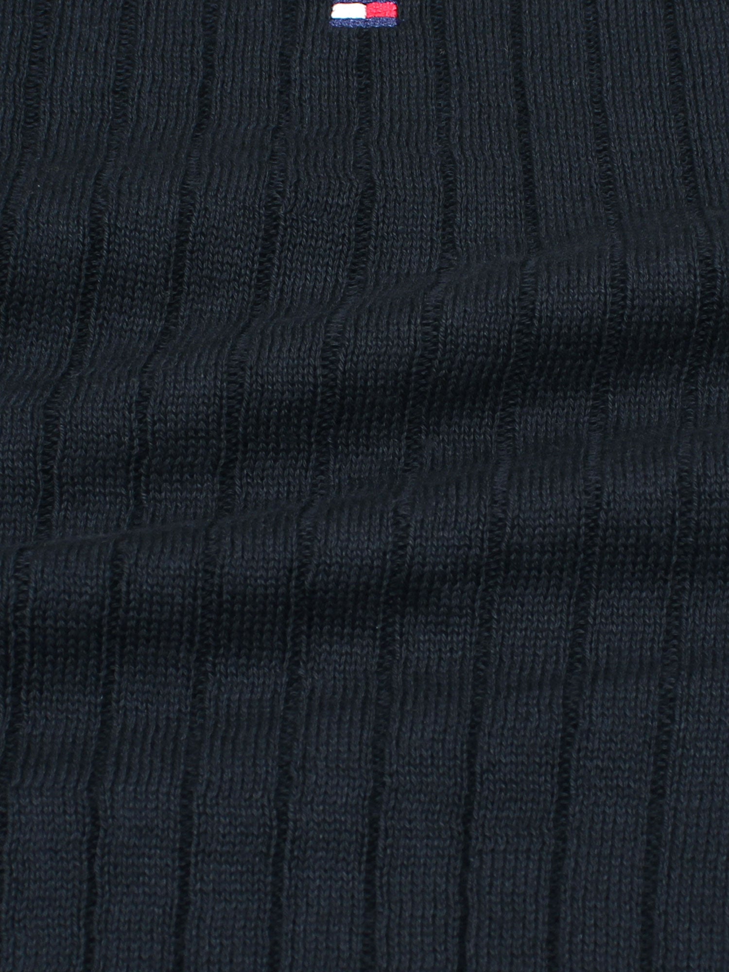 Th knit polo- black