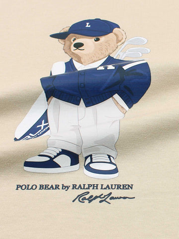 Brandahub T-shirts PRL bear T Shirt-beige