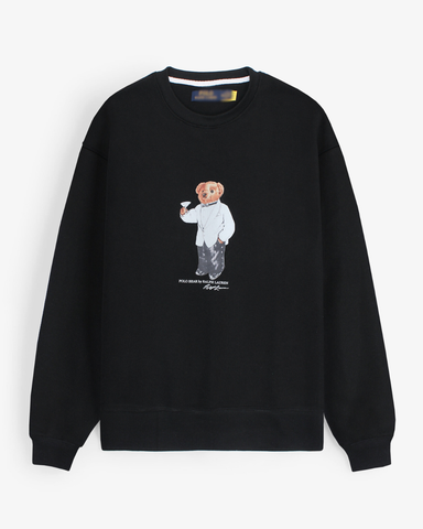 premium Rl Bear Fleece sweatshirt (Black)