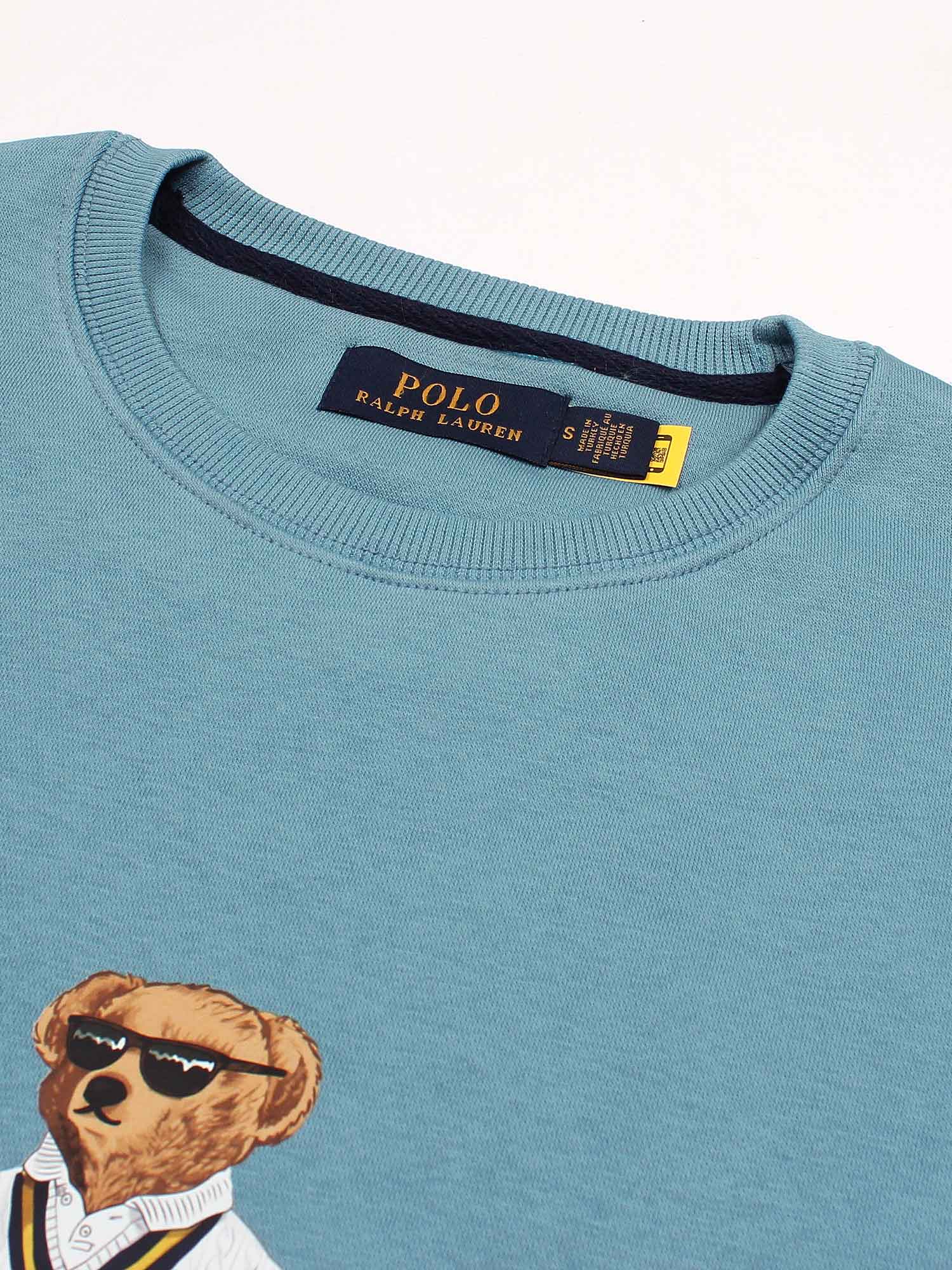 premium Rl Bear Fleece sweatshirt (sky blue)